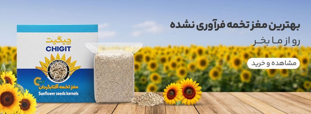 بهترین مغز تخمه آفتابگردان فرآوری نشده رو از برزین بارمان بخر