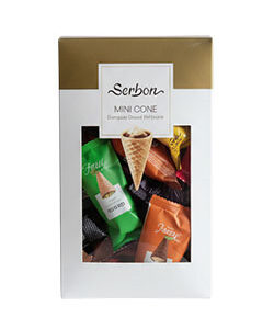 مینی کن شکلات 350 گرمی طرح کارنت رنگینکمان سوربن